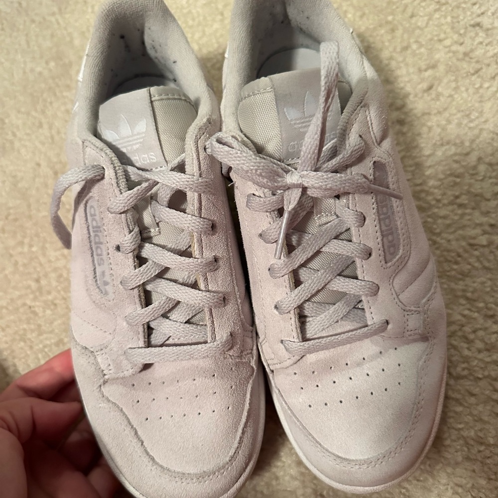 Adidas Gray Classic Sneakers Suede Low-Top